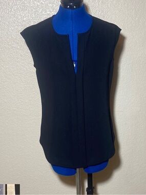 J. Crew Black Sleeveless Blouse size 0